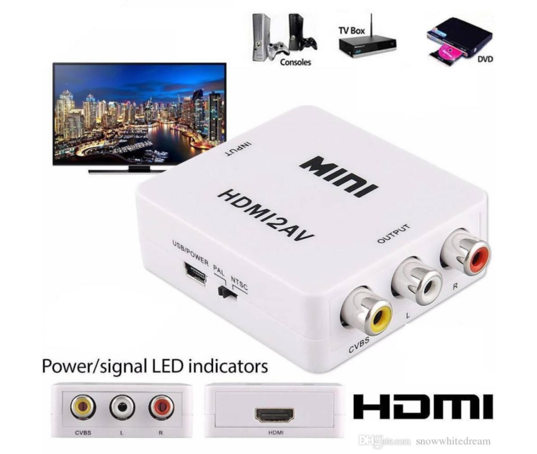 CONVERTIDOR DE AUDIO Y VIDEO RCA A HDMI