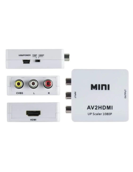 CONVERTIDOR DE AUDIO Y VIDEO RCA A HDMI