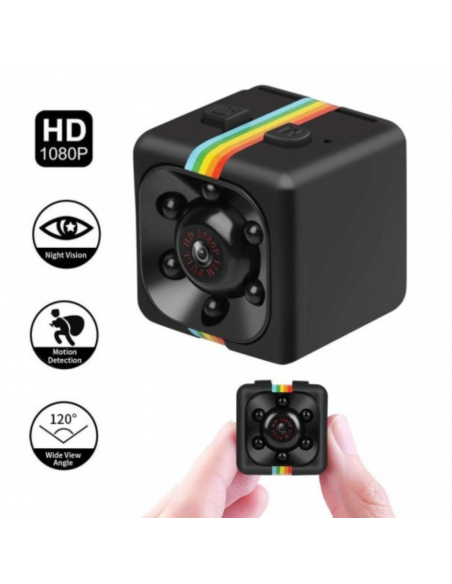 MINI CAMARA ESPIA SQ11 VISION NOCTURNA FULL HD CON SENSOR DE MOVIMIENTO