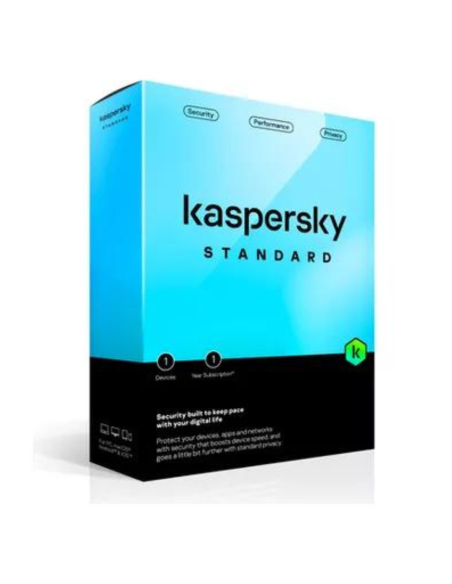 ANTIVIRUS KASPERSKY STANDAR – SEGURIDAD – RENDIMIENTO 1AÑO 1PC