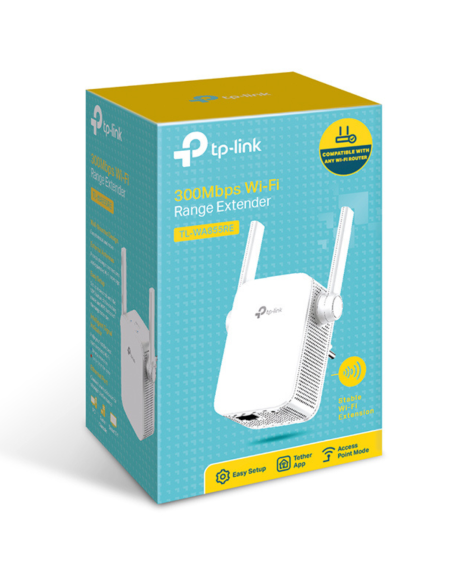 EXTENSOR DE COBERTURA WIFI A 300 MBPS ANTENA EXTERNA TL-WA855RE