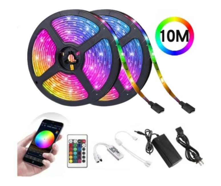 CINTA LED RGB 10 METROS - CONTROL -...