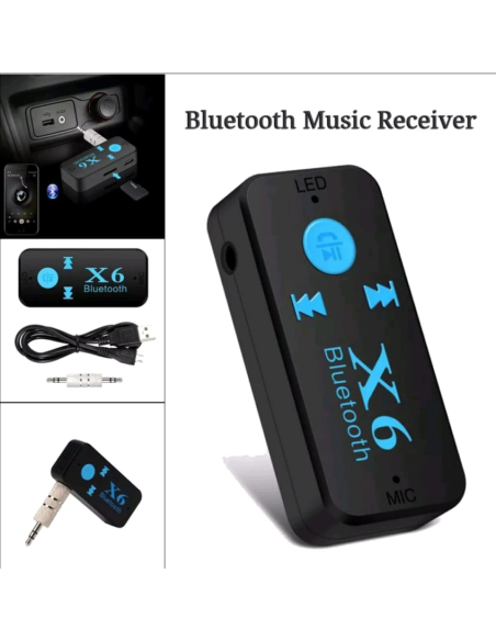 BLUETOOTH INALAMBRICO JACK 3.5MM X6