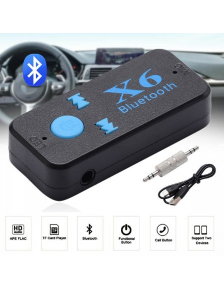 BLUETOOTH INALAMBRICO JACK 3.5MM X6