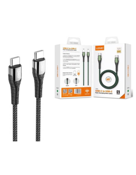 CABLE LDNIO LC101 1M 60W TIPO C A TIPO C