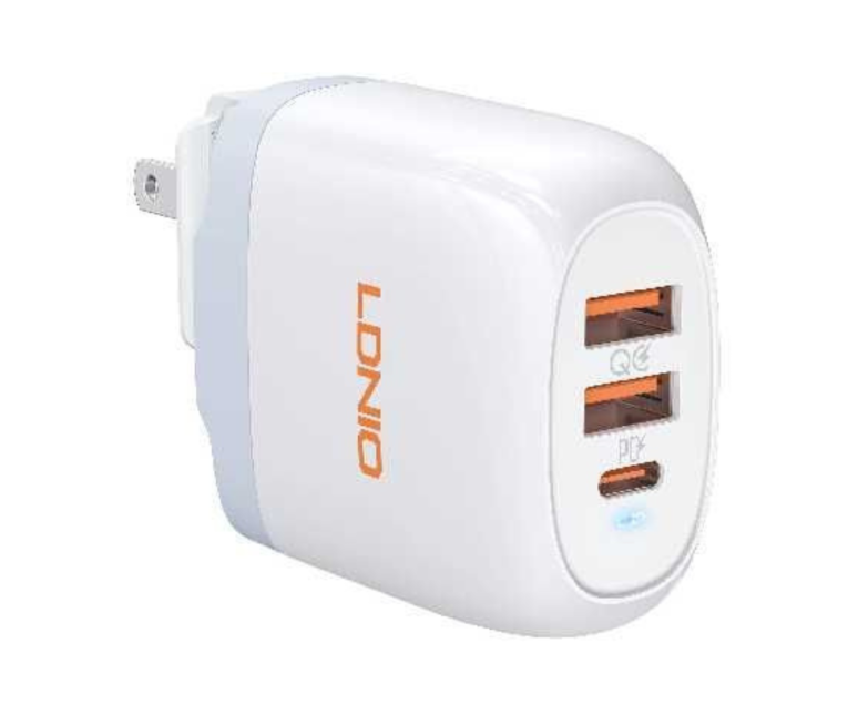 CARGADOR LDNIO A3511Q 65W PD + 2USB CON CABLE (TIPO C o MICRO-USB)