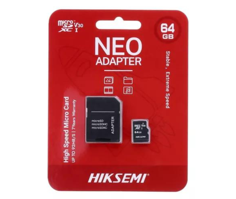 TARJETA DE MEMORIA SD HIKSEMI 64GB CLASE 10
