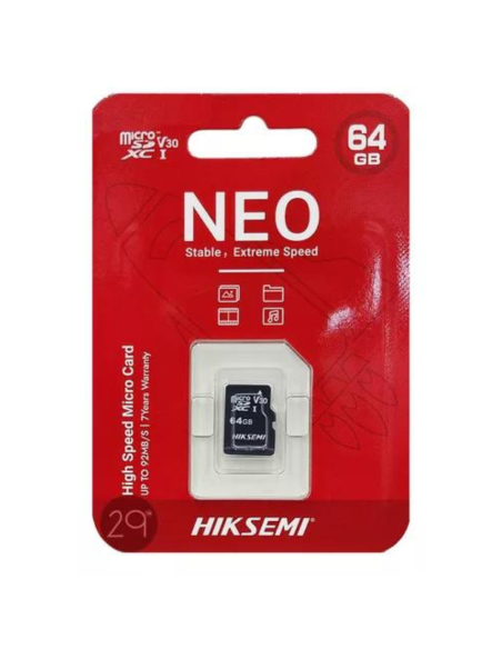 TARJETA DE MEMORIA SD HIKSEMI 64GB CLASE 10