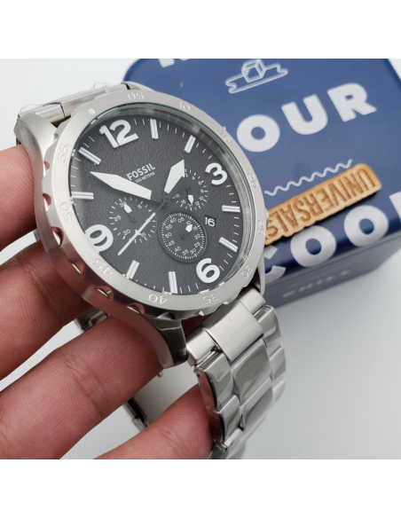 RELOJ FOSSIL NATE JR1353 CORREA ACERO INOXIDABLE 50MM