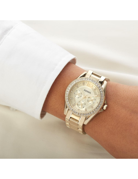 RELOJ FOSSIL RILEY ES3203 PULSERA ACERO INOXIDABLE 38MM