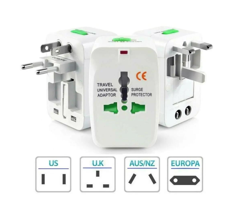 ADAPTADOR ENCHUFE 4 TIPOS