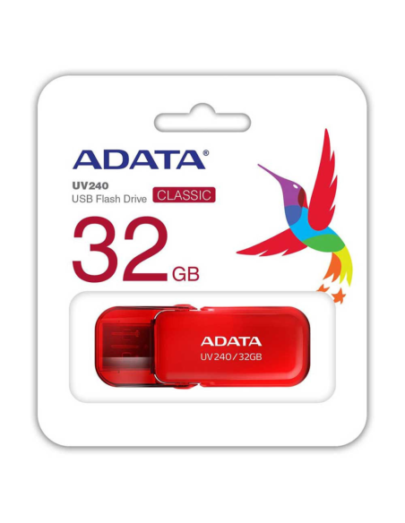PENDRIVE FLASH MEMORY ADATA 32GB UV240 ROJO
