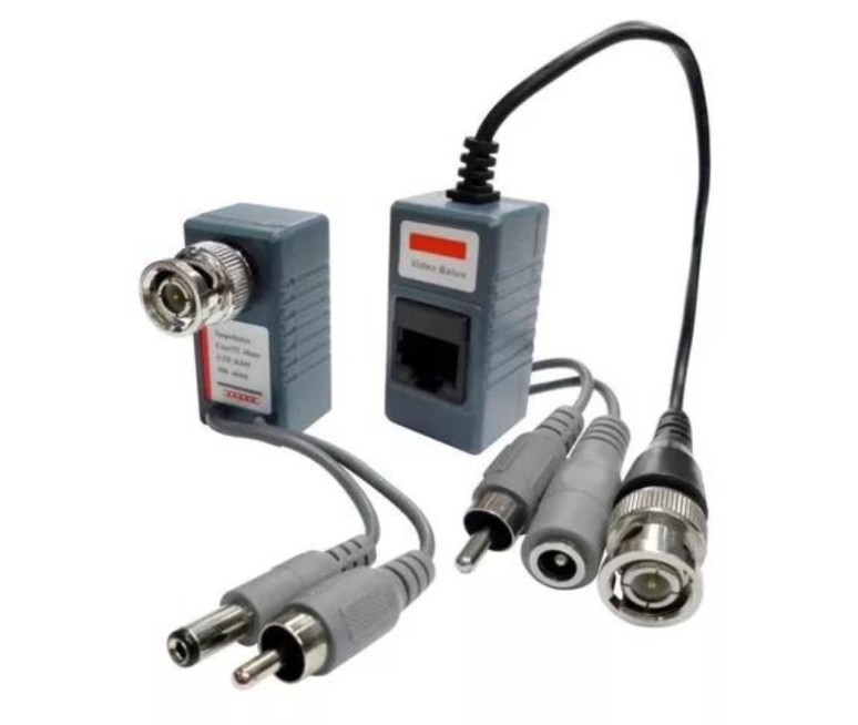 CONECTOR VIDEO BALUN 2 EN 1 RJ45 X2 BNC3101 PARA CAMARAS