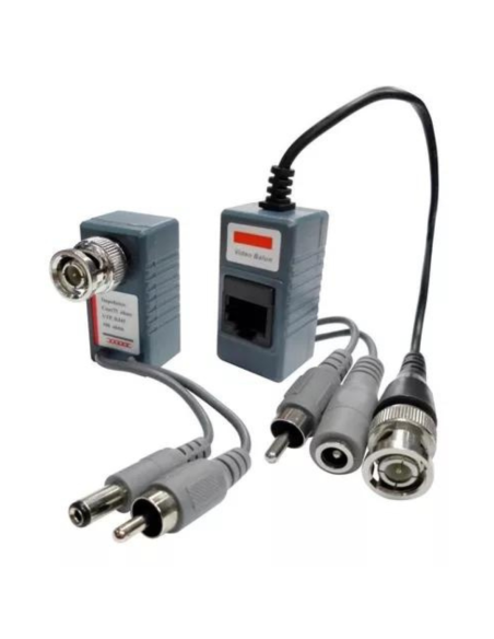 CONECTOR VIDEO BALUN 2 EN 1 RJ45 X2 BNC3101 PARA CAMARAS