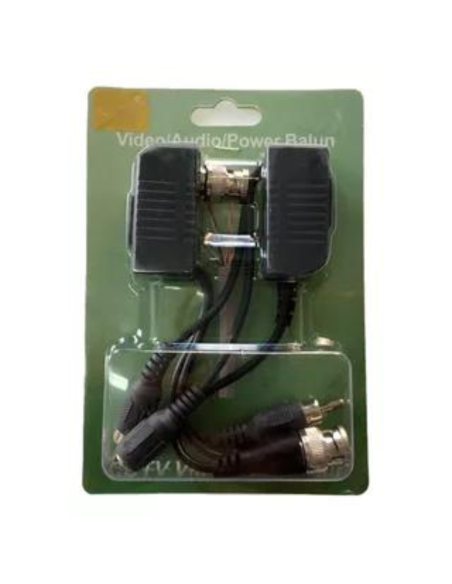 CONECTOR VIDEO BALUN 2 EN 1 RJ45 X2 BNC3101 PARA CAMARAS