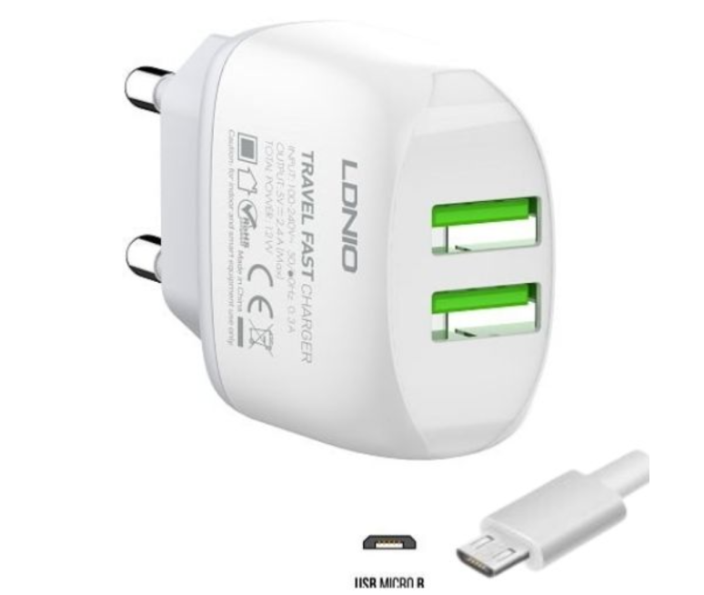 CARGADOR LDNIO A2219 12W-2P USB + CON...