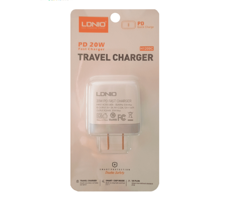 CARGADOR LDNIO H1209C 20W PD SOLO CUBO +
