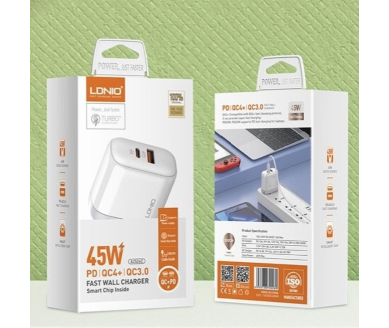 CARGADOR LDNIO A2526C 45W-2P...