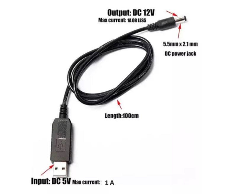 CABLE CONVERTIDOR PARA ROUTER DE 5V A...