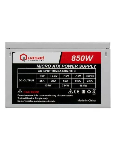 FUENTE DE PODER QUASAD ATX-850W 24-4 PINES SATA