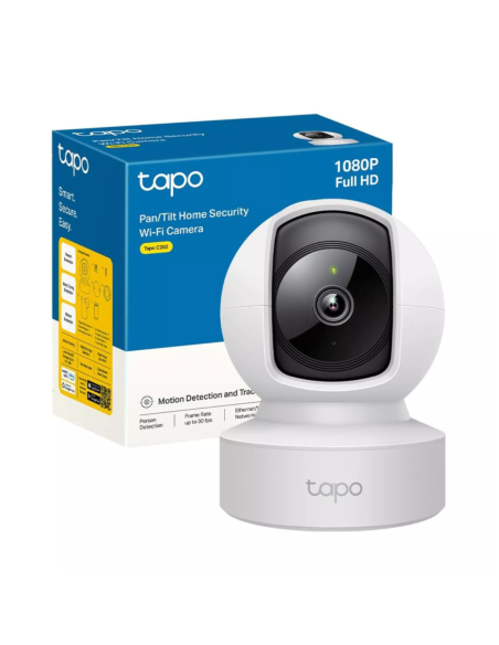 CAMARA TP-LINK WIFI TAPO C202 1080P HD GIRATORIA 360 GRADOS HD VISION NOCTURNA ALARMA
