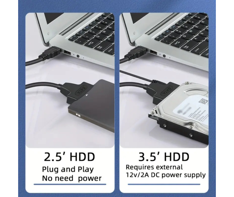 CABLE ADAPTADOR UNIVERSAL SATA A USB...