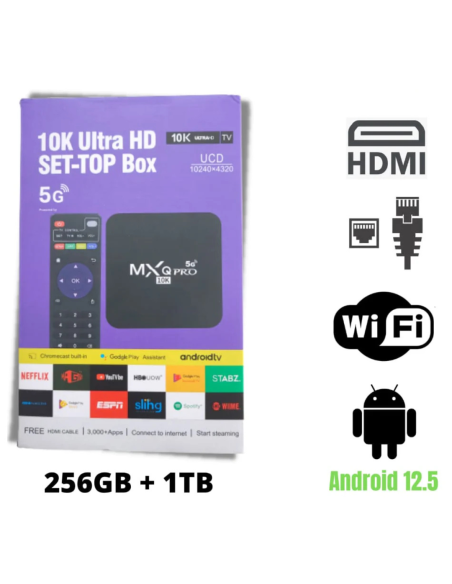 MI TV BOX  10K ULTRA HD 2 PRESENTACIONES