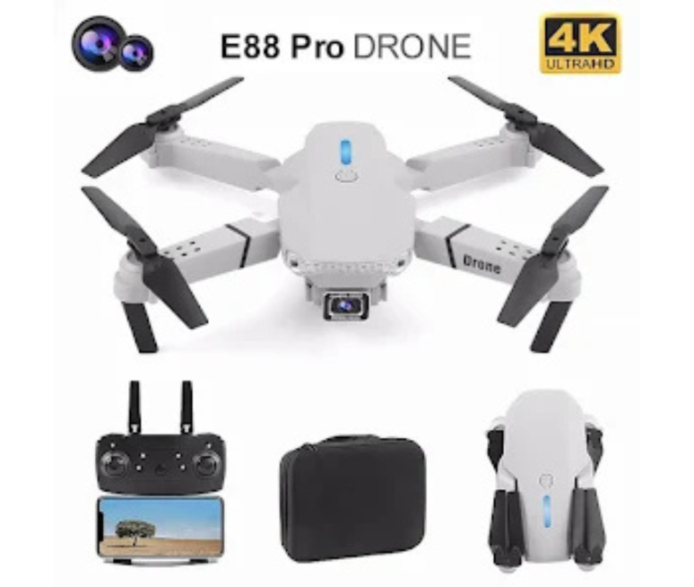 DRONE E88 PRO CON CAMARA Y WIFI
