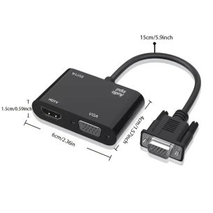 ADAPTADOR VGA MACHO A VGA... 2