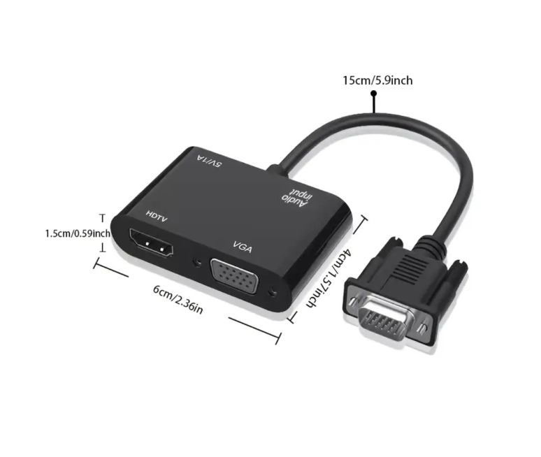 ADAPTADOR VGA MACHO A VGA HEMBRA -...