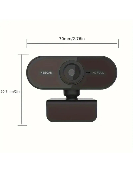 CAMARA CON MICROFONO HD VIDEO FULL 1080P BIDIRECCIONAL PARA PC - LAPTOP