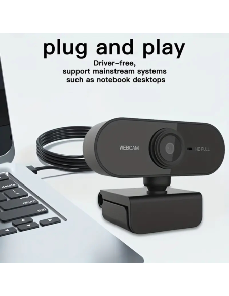 CAMARA CON MICROFONO HD VIDEO FULL 1080P BIDIRECCIONAL PARA PC - LAPTOP