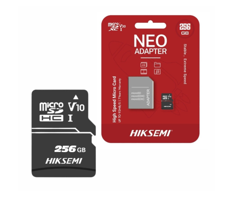 TARJETA DE MEMORIA MICRO SD HIKSEMI CLASE 10 256GB