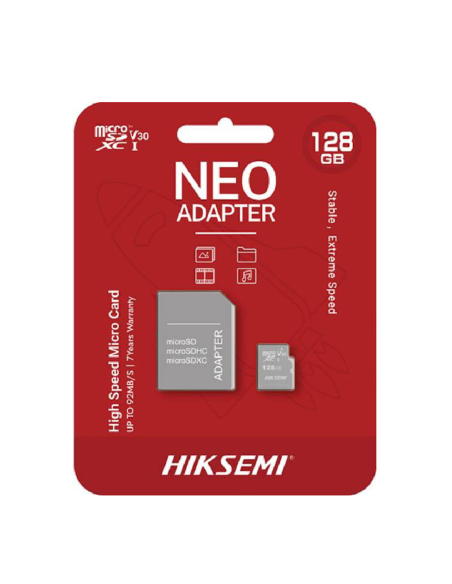 TARJETA DE MEMORIA MICRO SD HIKSEMI CLASE 10 128GB