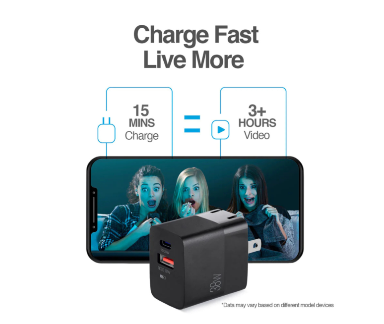 CARGADOR DE PARED ARGOM 38W PRO TIPO...