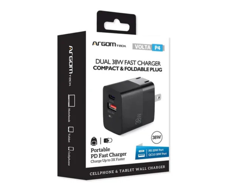 CARGADOR DE PARED ARGOM 38W PRO TIPO...