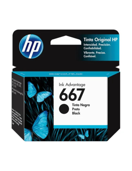 CARTUCHO HP 667 NEGRO - 2374/2375/2376/2774/2775/2776/2779/4178/4176/4175