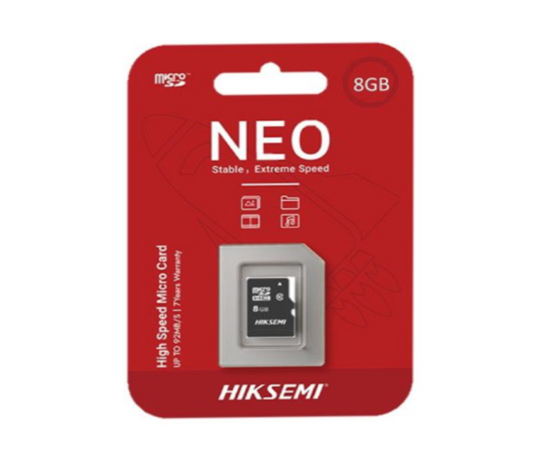 TARJETA DE MEMORIA MICRO SD HIKSEMI 8GB CLASE 10