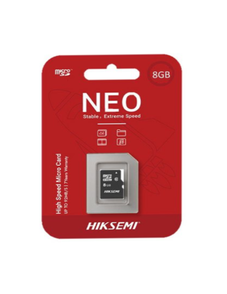 TARJETA DE MEMORIA MICRO SD HIKSEMI 8GB CLASE 10