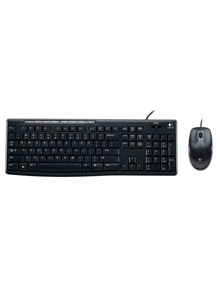 TECLADO + MOUSE LOGITECH ALAMBRICO MK200 USB