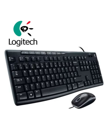 TECLADO + MOUSE LOGITECH ALAMBRICO MK200 USB