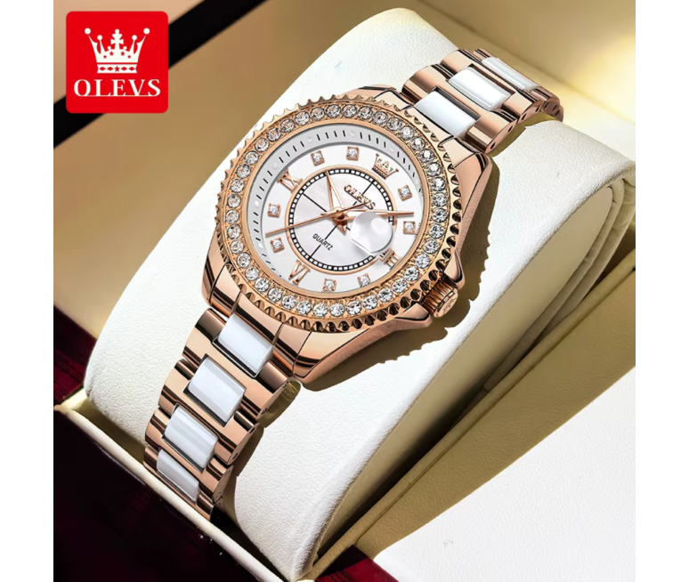 RELOJ OLEVS 3685 CON CORREA DE ACERO...