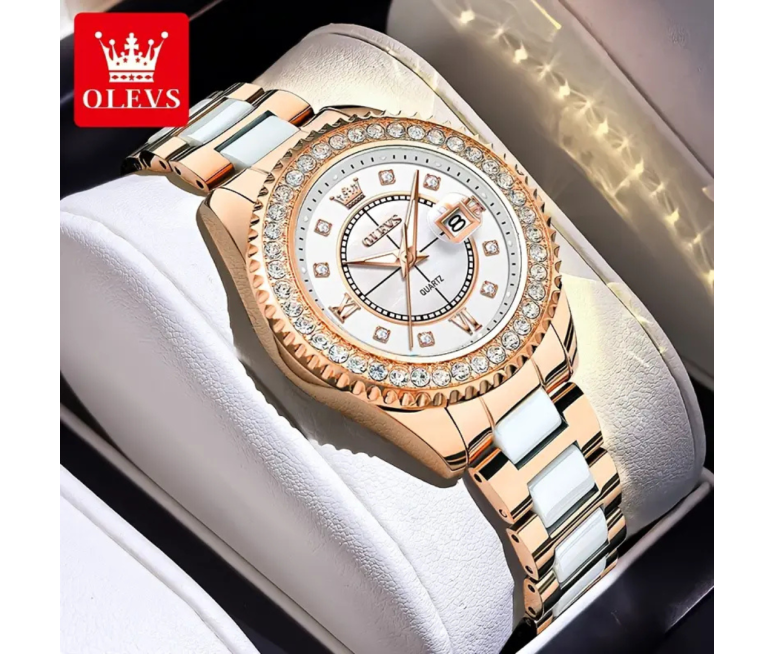 RELOJ OLEVS 3685 CON CORREA DE ACERO...