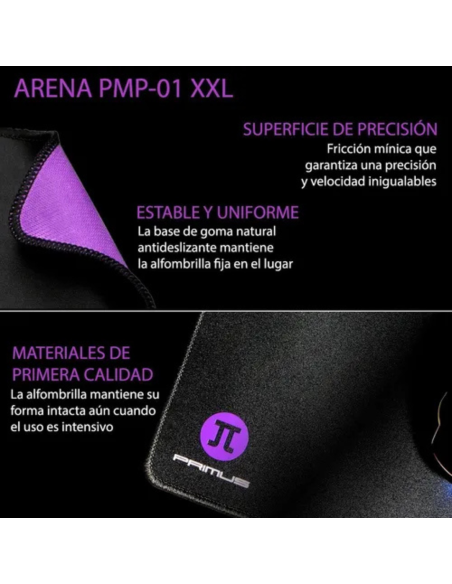 MOUSE PAD PRIMUS GAMING ARENA 32X27CM TALLA M NEGRO PMP-01M
