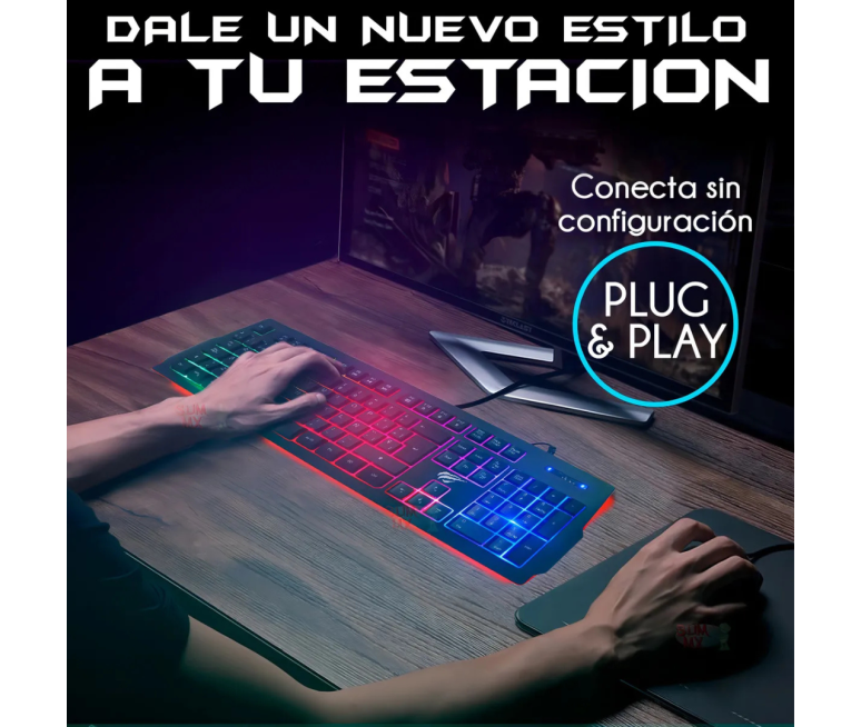 TECLADO EZMI ALAMBRICO GAMER...
