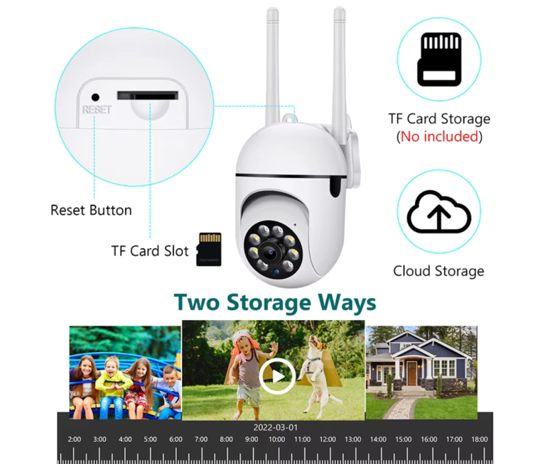 CAMARA WIFI A7 1080P. CLOUD STORAGE