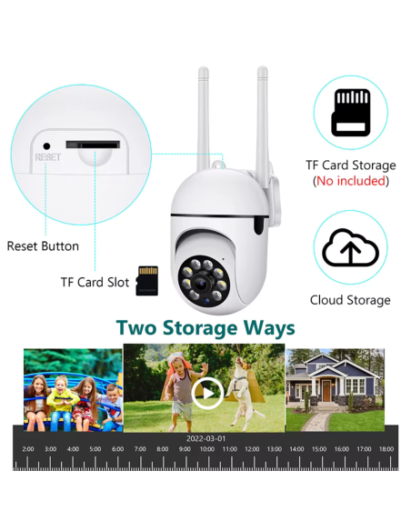 CAMARA WIFI A7 1080P. CLOUD STORAGE