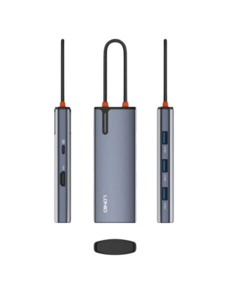 HUB LDNIO DS-15H 100W TIPO C A 1 PD+ 1 HDMI 4K+ 3 USB 3.0