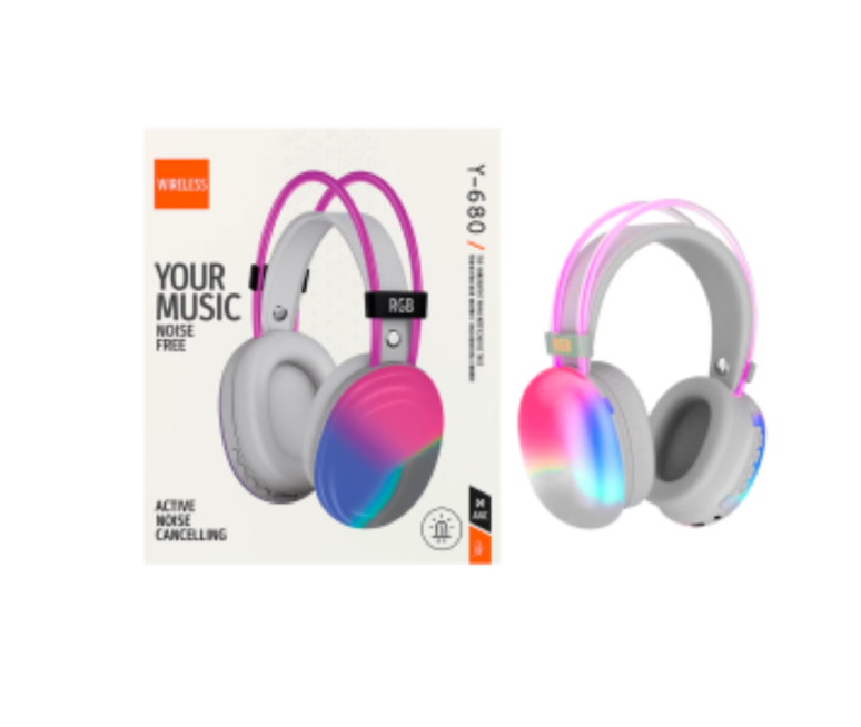 AUDIFONO BT Y-680 INALAMBRICO RGB