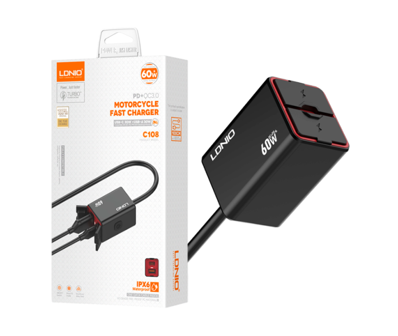 CARGADOR LDNIO MOTO C108 60W 2P...